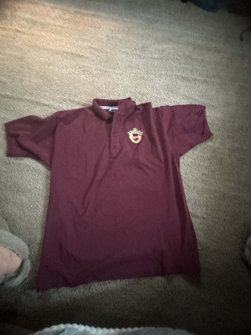 Vintage Whistler Canada Maroon Polo Shirt